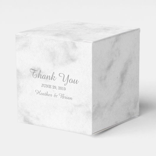 グレーエレガントマーブル結婚ズ フェイバーボックス (正面サイド)