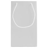 グレーエレガントメリークリスマス スモールペーパーバッグ (裏面)