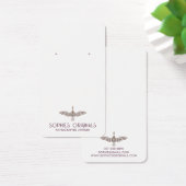 グレーエレガントラベンダーのバ飛んでいるードイヤリングディスプレイ (デスク)