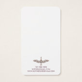 グレーエレガントラベンダーのバ飛んでいるードイヤリングディスプレイ (裏面)