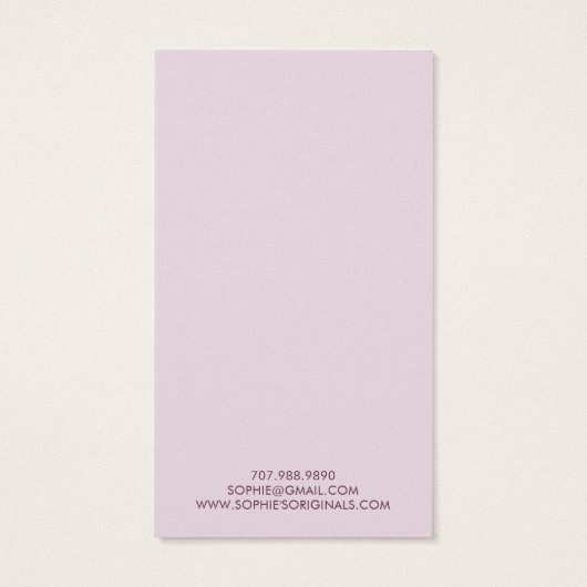 グレーエレガントラベンダーファンパターンイヤリングディスプレイ (裏面)