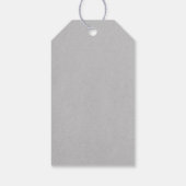 グレーエレガントレースギフトラベル ギフトタグ (裏面)