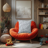 グレーエレガント刺繍効果フローラ クッション