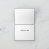 グレーエレガント手書きフローラ結婚ズ サンキューカード (内部)