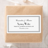 グレーエレガント枠Hウォーターボトルラベル ラベル (インサイチュ)