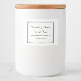 グレーエレガント枠H食品ラベル フードラベル