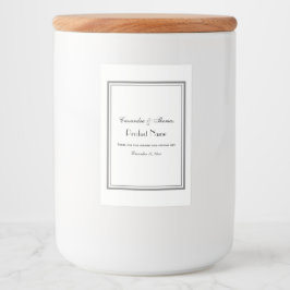 グレーエレガント枠H食品ラベル フードラベル