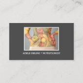 グレーエレガント栄養士ダイエットヘルス 名刺 (正面)