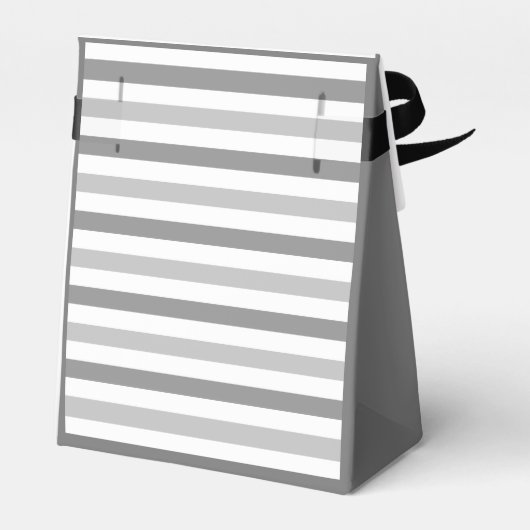 グレーエレガント水玉模様のストライプお気に入り フェイバーボックス (裏面サイド)