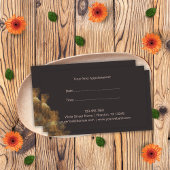 グレーエレガント金ゴールドはさみ理容美容用ヘアサロン 予約カード