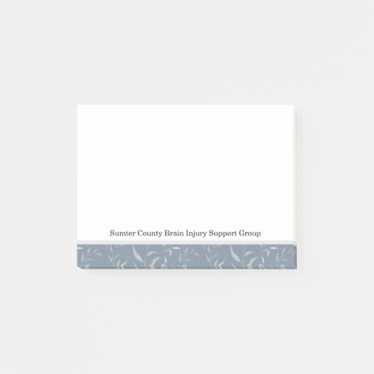 グレーエレガント離れヴィンテージ青 ポストイット (正面)