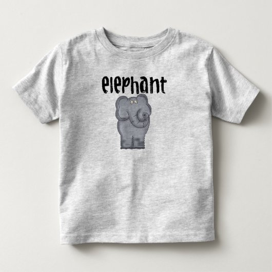 グレーエレファント トドラーTシャツ (正面)