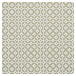 グレーオリーブ幾何学的パターンShippo.ヨット生地 ファブリック