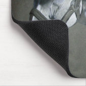 グレーオングレーウマ科のアート マウスパッド (コーナー)