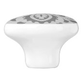 グレーオングレークラシックヴィンテージセラミックノブ セラミックノブ (側面)