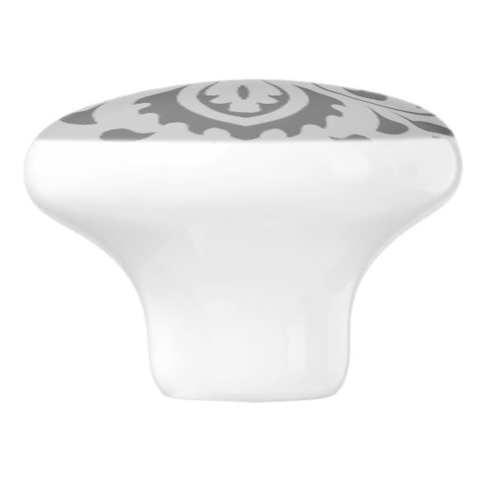 グレーオングレークラシックヴィンテージセラミックノブ セラミックノブ (側面)