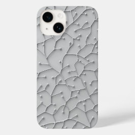 グレーオーガニックパターンiPhoneケース ミニマルスタイル Case-Mate iPhone 14ケース