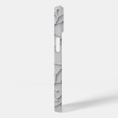 グレーオーガニックパターンiPhoneケース ミニマルスタイル Case-Mate iPhoneケース (裏面 / 右)