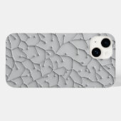 グレーオーガニックパターンiPhoneケース ミニマルスタイル Case-Mate iPhoneケース (裏面 (横))