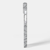 グレーオーガニックパターンiPhoneケース ミニマルスタイル Case-Mate iPhoneケース (裏面 / 左)