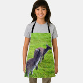 グレーオーストラリアのカンガルー、キッズフルプリントエプロン エプロン (インサイチュ)