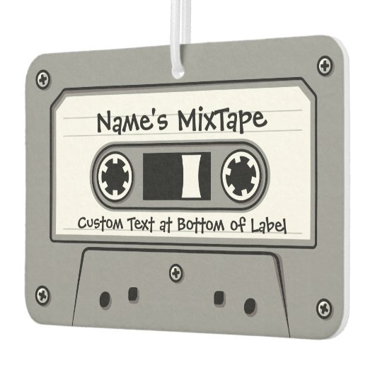 グレーオーディオカセットテープ空気清浄機 カーエアーフレッシュナー (左)