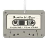 グレーオーディオカセットテープ空気清浄機 カーエアーフレッシュナー (正面)