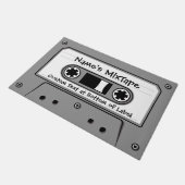グレーオーディオカセットテープ ドアマット (アングル)