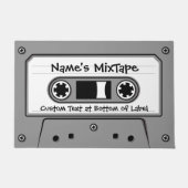 グレーオーディオカセットテープ ドアマット (正面)