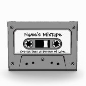 グレーオーディオカセットテープ フォトブロック (正面)