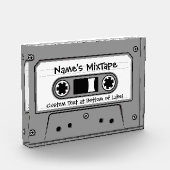 グレーオーディオカセットテープ フォトブロック (左)