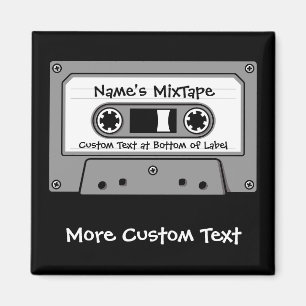 グレーオーディオカセットテープ マグネット