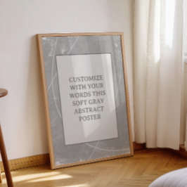 グレーカスタマイズこのポスター抽象芸術結婚のサイン ポスター
