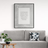 グレーカスタマイズこのポスター抽象芸術結婚のサイン ポスター