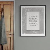 グレーカスタマイズこのポスター抽象芸術結婚のサイン ポスター