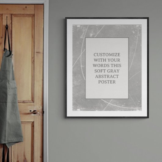 グレーカスタマイズこのポスター抽象芸術結婚のサイン ポスター