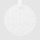 グレーカスタマイズミニ水玉模様から簡単な色 オーナメント (正面)