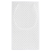 グレーカスタマイズミニ水玉模様から簡単な色 スモールペーパーバッグ (裏面)