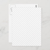 グレーカスタマイズミニ水玉模様から簡単な色 ポストカード (正面/裏面)