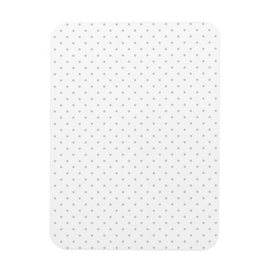 グレーカスタマイズミニ水玉模様から簡単な色 マグネット (縦)