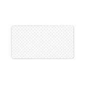 グレーカスタマイズミニ水玉模様から簡単な色 ラベル (正面)