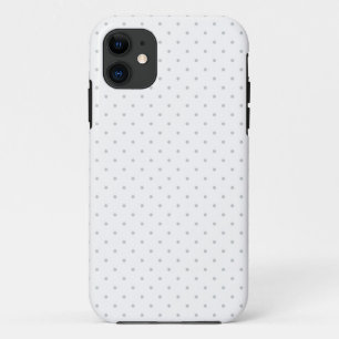 グレーカスタマイズミニ水玉模様から簡単な色 iPhone 11 ケース