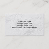 グレーカスタマイズ大理石とブラックの両側 名刺 (裏面)