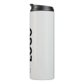 グレーカスタムの文字ロゴ タンブラー (回転右)