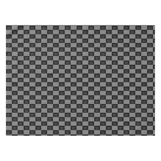 グレーカスタムロゴ会社 テーブルクロス (正面(横))