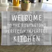 グレーカスタム料理恋人おもしろいことわざモダン キッチンタオル