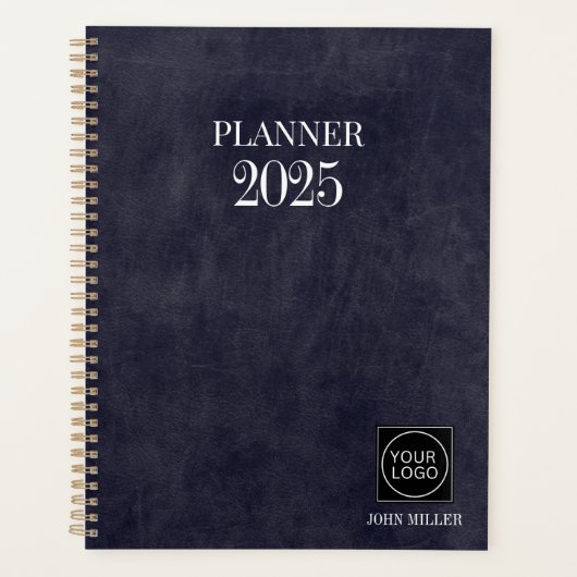 グレーカスタム2025会社ロゴシンプル事務所 プランナー手帳 (正面)