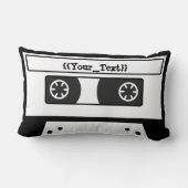 グレーカセットテープ ランバークッション (裏面)