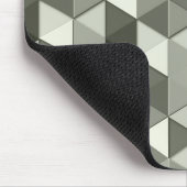 グレーカッコいいスケール三角形のジオメトリパターン マウスパッド (コーナー)