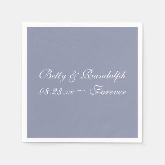 グレーカッコいいファッショナブル独身のカラー紙 スタンダードカクテルナプキン (正面)